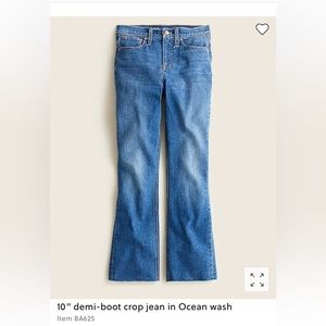 JCrew Demi boot jeans in ocean wash